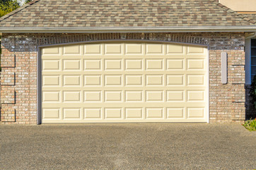 Garage door in Vancouver, Canada.