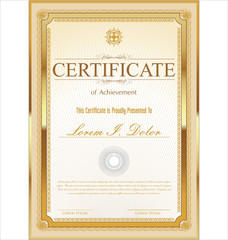 Certificate or diploma template