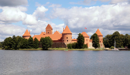 Naklejka na ściany i meble Trakai Castle near Vilnius in Lithuania