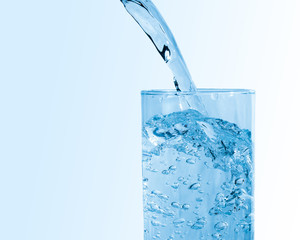 Glass of fresh water