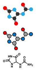 Allantoin molecule. Often used in cosmetics.