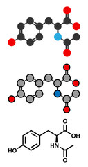 N-acetyl-tyrosine (NALT) molecule. 