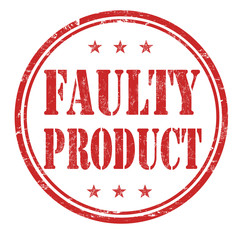 Faulty product stamp
