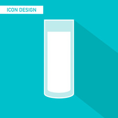 Glass cup icon vector design