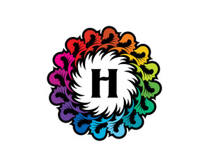 H Letter Flourish Logo