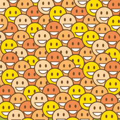 Smile Yellow Faces Background