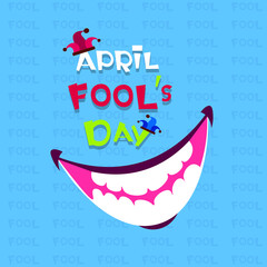 Smiling Mouth First April Fool Day Happy Holiday Greeting Card 