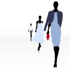 Women on the runway