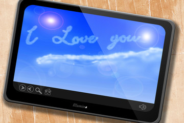 I love you written in the sky