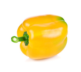 Plakat sweet yellow pepper isolated on white background.