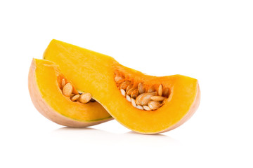 Butternut squash isolated on white background