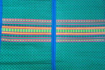 Close up of green mat background