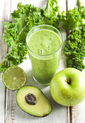 Green juice. Healthy drink.