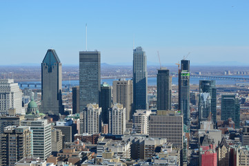 Fototapeta premium Montreal Skyline in spring