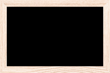 Empty bulletin board with a wooden frame. blackboard texture.