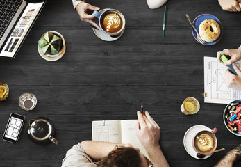 Web Design Team Working Planning Website Concept