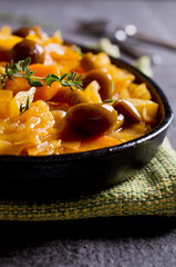 Vegetables with mushrooms