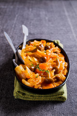Vegetables with mushrooms