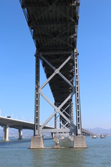 Underside Of Old San Francisco To Oakland Bay Bridge