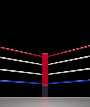  Red Corner Boxing Ring Background 3d Render