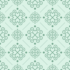 Curly seamless pattern