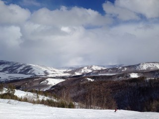 Fototapeta na wymiar ski resort Abzakovo on South Ural, Russia