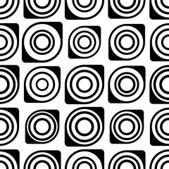 Seamless Circle and Stripe Pattern