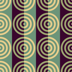 Seamless Circle and Stripe Pattern