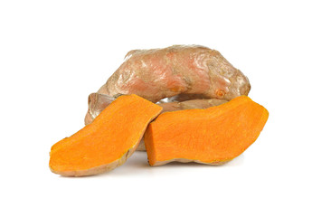 turmeric on white background