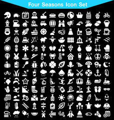 Four Seasons icon set 