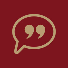 Quotation Mark Speech Bubble symbol