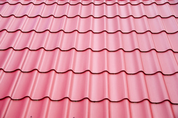 New steel sheets  on metal roof