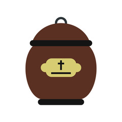 Cremation urn icon