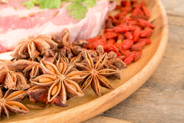 Close up of Star anise