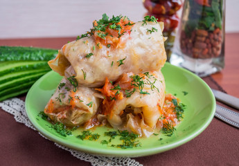 Traditional dish Eastern European cuisine 