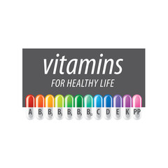 vector logo vitamins