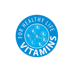 vector logo vitamins