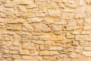 Alte Stein Mauer Hintergrund Textur Mediterran
