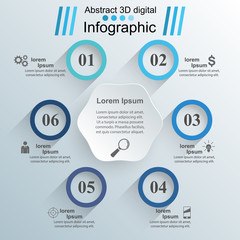 Business Infographics origami style Vector illustration. 