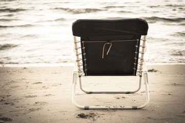 chair on the beautiful beach