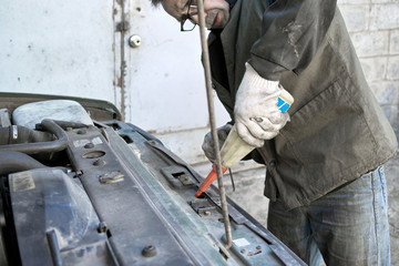 Mechanic In A Garage