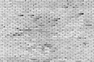 White brick wall, seamless background texture