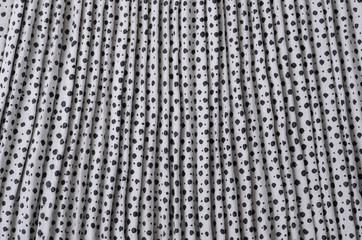 Ancient pleated printed linen cloth