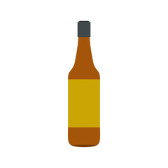 Brown beer bottle icon