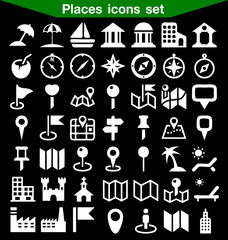 Places icon set