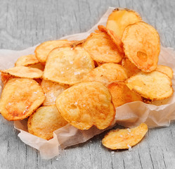Homemade potato chips