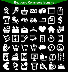 Fototapeta na wymiar Electronic Commerce icon set