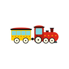 Train in amusement park icon 