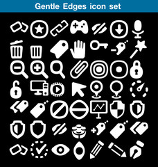 Gentle  Edges icon set