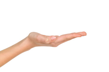 Child's Hand Isolated